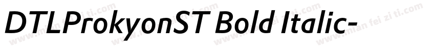 DTLProkyonST Bold Italic字体转换